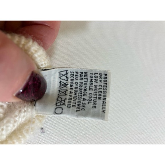 Vintage Bonnie Boerer Ivory Sweater Small - Picture 6 of 6